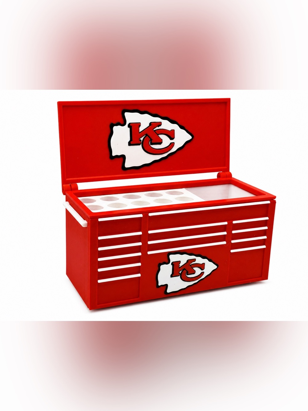 Kansas City Chiefs Mini Toolbox Pen And Trinket Holder Desk Top Organizer